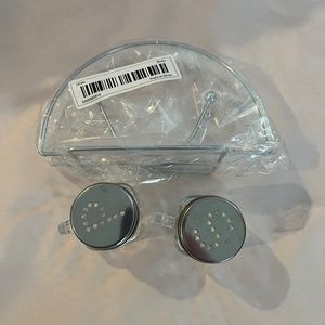 Mini Mason Jar Salt & Pepper Shakers & Small Napkin Holder